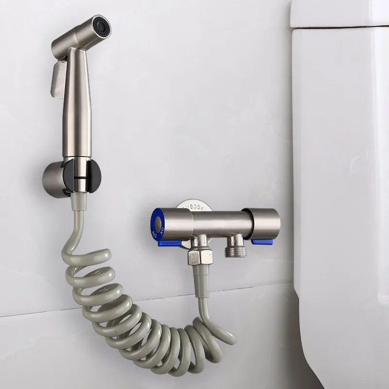 Bidet Shower Handheld Toilet Bidet Sprayer Accessories Stainless Steel Hand Bidet Faucet for Bathroom Hand Sprayer Shower Head
Bidet Shower Handheld Toilet Bidet Sprayer Accessories Stainless Steel Hand Bidet Faucet for Bathroom Hand Sprayer Shower Head