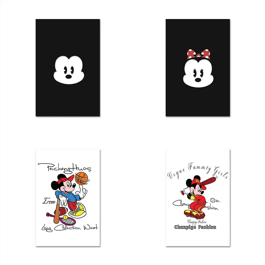 Disney Микки и Минни забавные постеры Картина на холсте принты настенное искусство для детской спальни Декор подарок на день рождения украшение для дома
Disney Микки и Минни забавные постеры Картина на холсте принты настенное искусство для детской спальни Декор подарок на день рождения украшение для дома