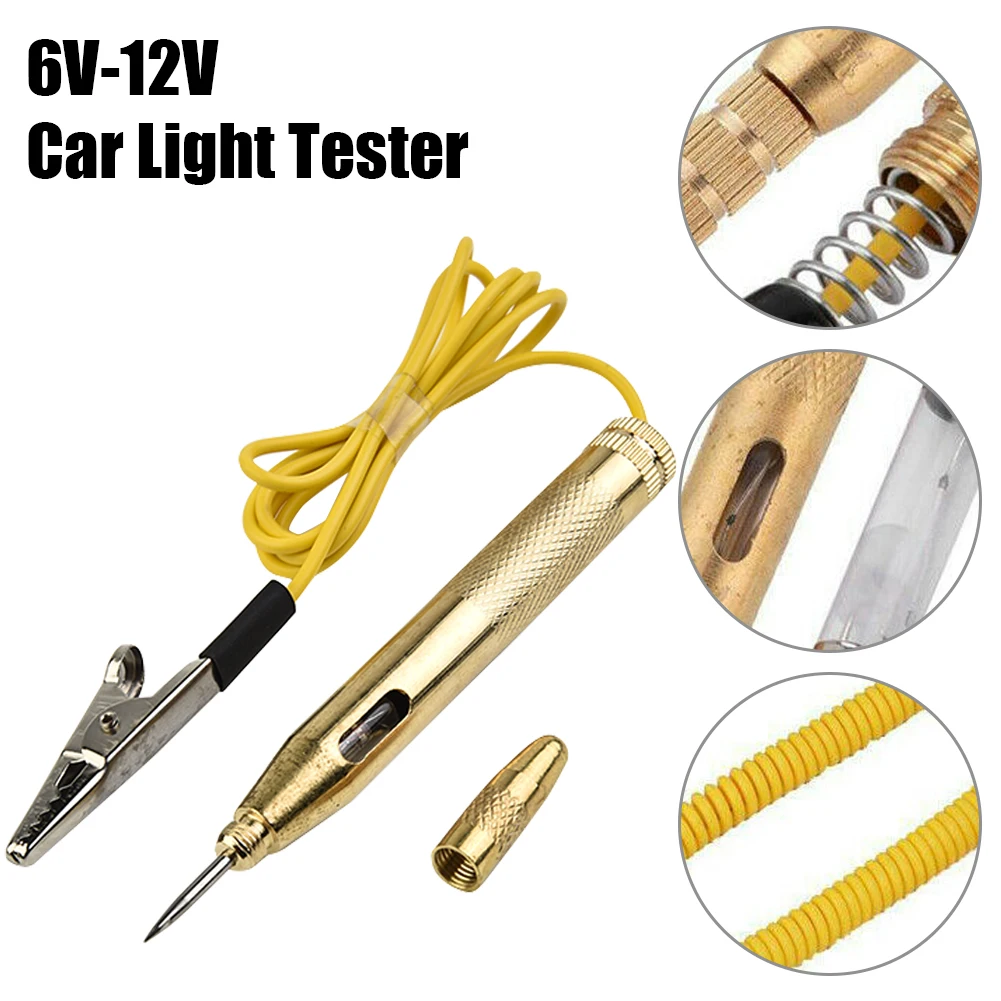Car Voltage Tester Probe Pen Detector DC 6V/12V/24V Car Testing Tool Auto Circuit Fuse Test Light Probe Pencil Voltage Detector
Car Voltage Tester Probe Pen Detector DC 6V/12V/24V Car Testing Tool Auto Circuit Fuse Test Light Probe Pencil Voltage Detector