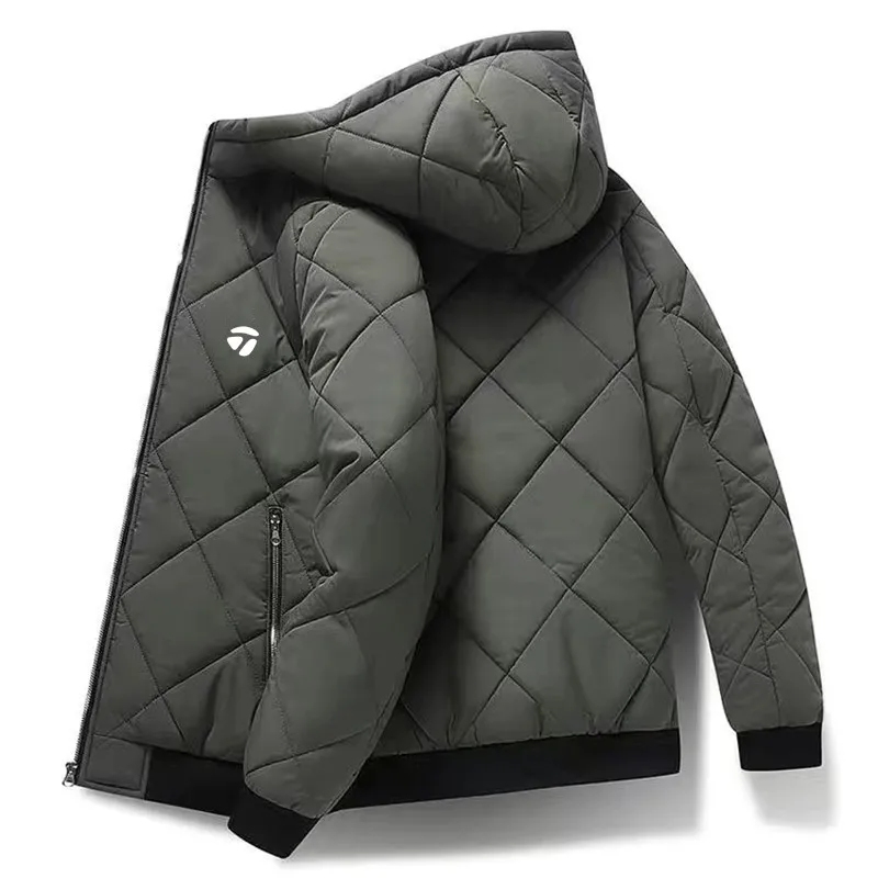 New Winter Jackets Men's Thicken Keep Warm Golf Jackets Fashion Hooded Collar Cotton Clothes Joker Casual Golf Clothing Size 5xl
New Winter Jackets Men's Thicken Keep Warm Golf Jackets Fashion Hooded Collar Cotton Clothes Joker Casual Golf Clothing Size 5xl