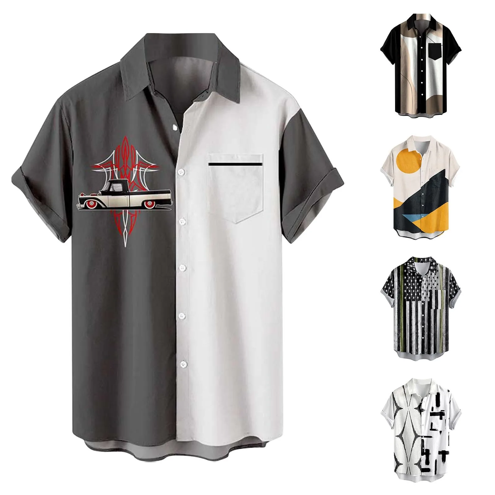 Men'S Summer Vacation Tourism Beach Fashion Trend Leisure 3d Digital Printing Short Sleeve Shirt Blank Tee Shirts
Men'S Summer Vacation Tourism Beach Fashion Trend Leisure 3d Digital Printing Short Sleeve Shirt Blank Tee Shirts