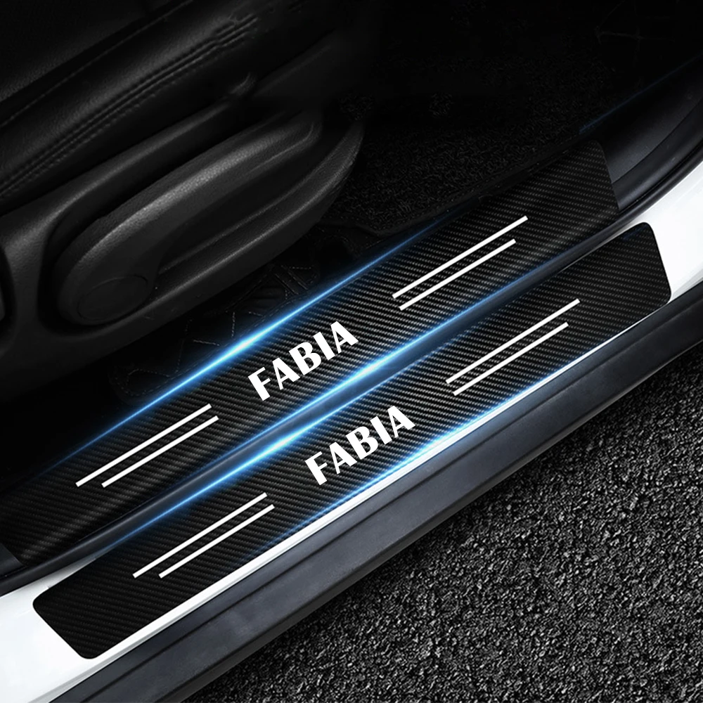 4Pcs car door sill protector sill plate stickers For Skoda Fabia 1 2 3 MK1 MK2 MK3 NJ3 NJ5 Leather Carbon Fiber Decor Accessorie
4Pcs car door sill protector sill plate stickers For Skoda Fabia 1 2 3 MK1 MK2 MK3 NJ3 NJ5 Leather Carbon Fiber Decor Accessorie