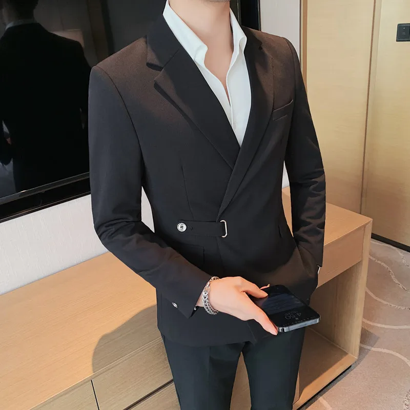Solid Color Blazers Top Business Men's Simple Casual Jacket Single-breasted Dress Coatwith Suit Hundred Winter New 2022 Autumn
Solid Color Blazers Top Business Men's Simple Casual Jacket Single-breasted Dress Coatwith Suit Hundred Winter New 2022 Autumn