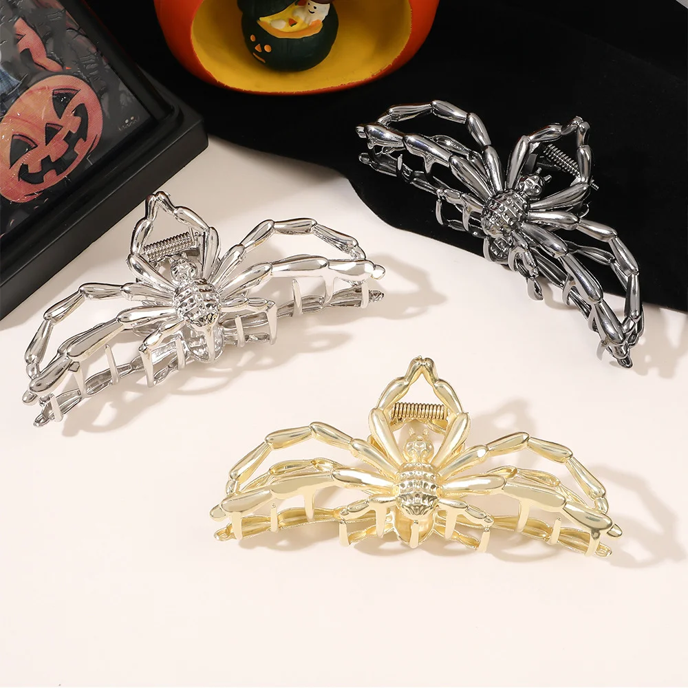 Hair Accessories Irregular Alloy Ponytail Hairpin Halloween Hair Clip Metal Spider Hair Claw Clip Large Spider Shark Clip 1PCS
Hair Accessories Irregular Alloy Ponytail Hairpin Halloween Hair Clip Metal Spider Hair Claw Clip Large Spider Shark Clip 1PCS