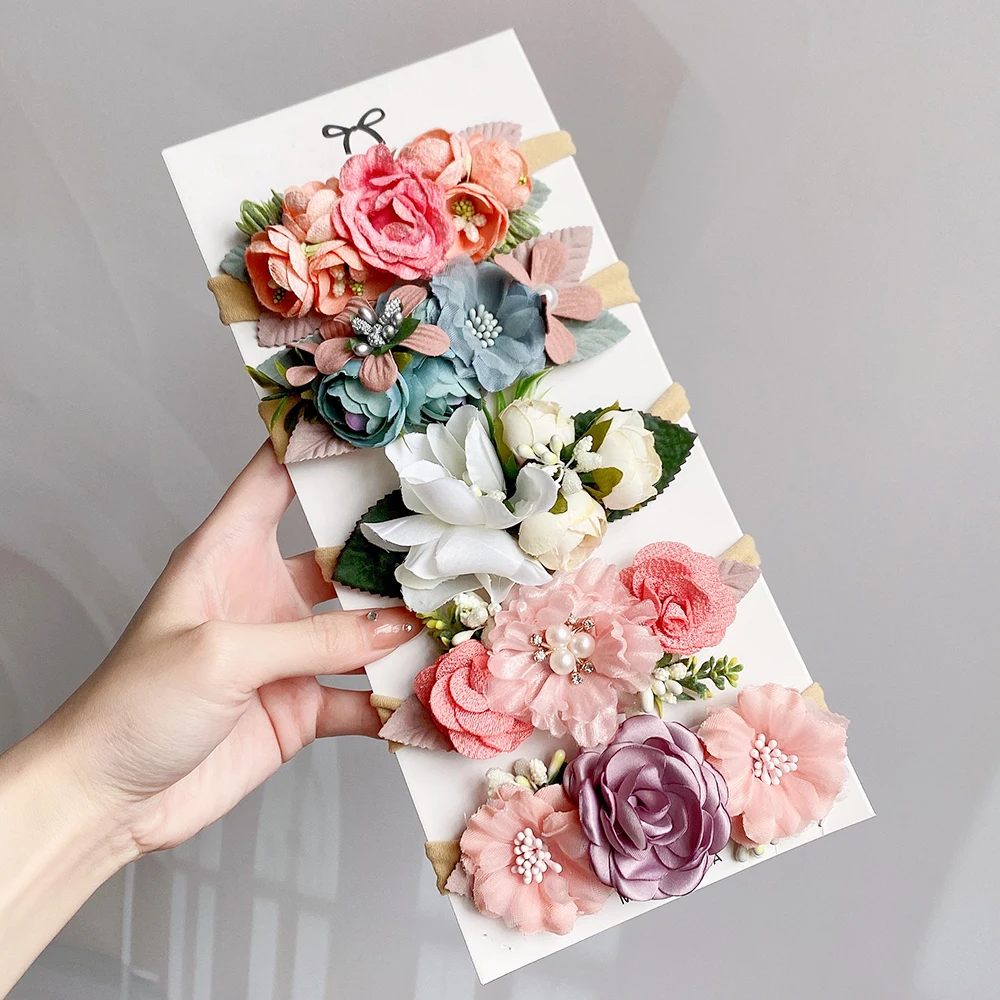 3/4Pcs/set Cute Artificial Flower Baby Headband Newborn Elastic Nylon Hair Bands Toddler Hairbands Headwear Kid Accessories Gift
3/4Pcs/set Cute Artificial Flower Baby Headband Newborn Elastic Nylon Hair Bands Toddler Hairbands Headwear Kid Accessories Gift