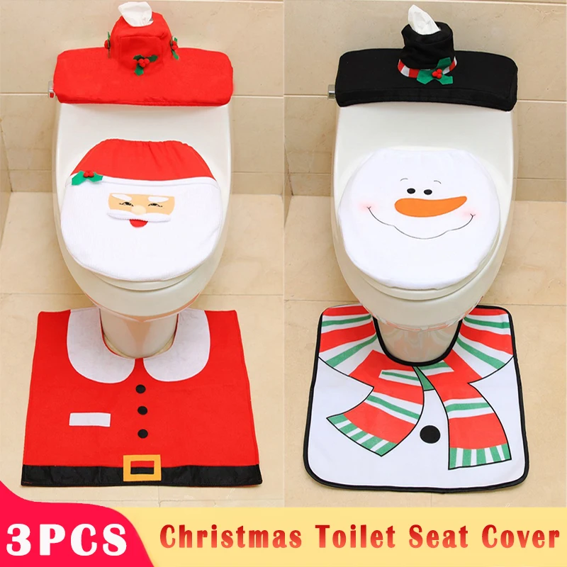 3PCS Cartoon Winter Warm Toilet Seat Cover Rug Christmas Supplies Santa Claus Bathroom Mat Foot Pad Toilet Decoration Xmas Decor
3PCS Cartoon Winter Warm Toilet Seat Cover Rug Christmas Supplies Santa Claus Bathroom Mat Foot Pad Toilet Decoration Xmas Decor