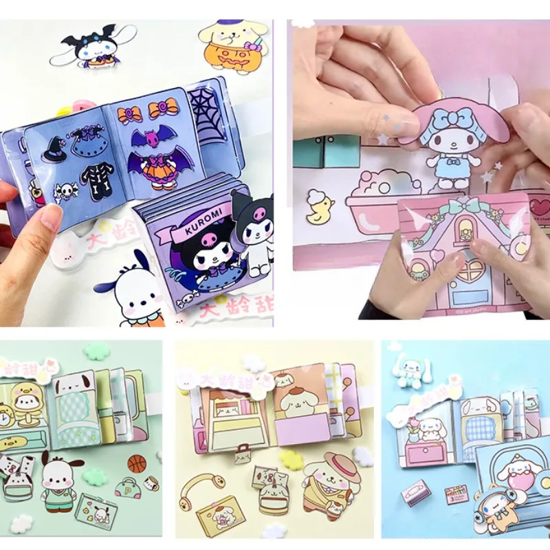 5pcs Sanrio My Melody Quiet Book DIY Material Kit Pompompurin Cinnamoroll Kuromi Pochacco No Cutting Required Scrapbook Girl Toy
5pcs Sanrio My Melody Quiet Book DIY Material Kit Pompompurin Cinnamoroll Kuromi Pochacco No Cutting Required Scrapbook Girl Toy