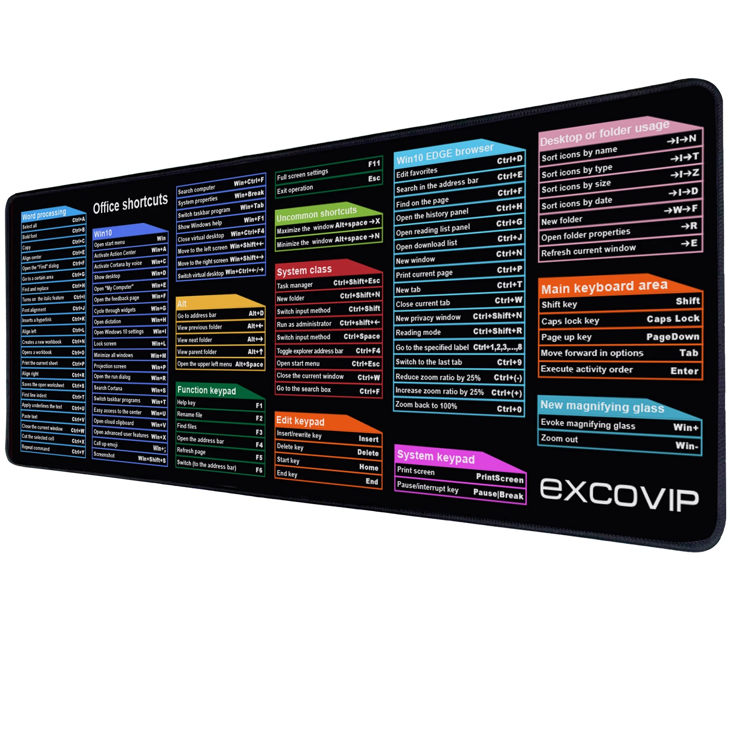 MRG EXCO Gaming Mouse Pad Gamer Keyboard Shortcuts Mousepad Large Mouse Mat Carpet Computer Laptop Game Office Desk Pad 30x80cm
MRG EXCO Gaming Mouse Pad Gamer Keyboard Shortcuts Mousepad Large Mouse Mat Carpet Computer Laptop Game Office Desk Pad 30x80cm