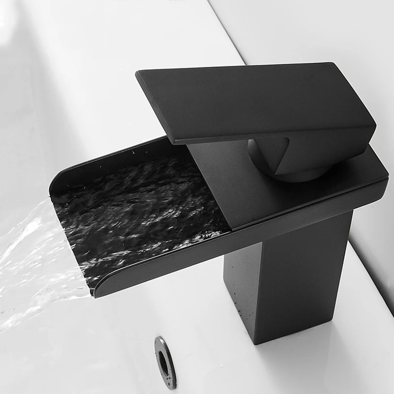 Black Modern Basin Faucets Waterfall Bathroom Fitted Faucet Basin Faucets Hot and Cold Wasserhahn Bathroom Accessories JW50LT
Black Modern Basin Faucets Waterfall Bathroom Fitted Faucet Basin Faucets Hot and Cold Wasserhahn Bathroom Accessories JW50LT