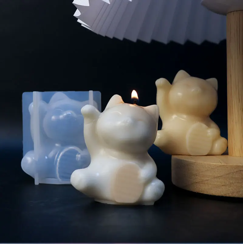 Kawaii Cat Candle Molds DIY Food Grade Silicone Molds for Scented Candle Making Soap Molds for Home Decor Plaster Ornaments DIY
Kawaii Cat Candle Molds DIY Food Grade Silicone Molds for Scented Candle Making Soap Molds for Home Decor Plaster Ornaments DIY