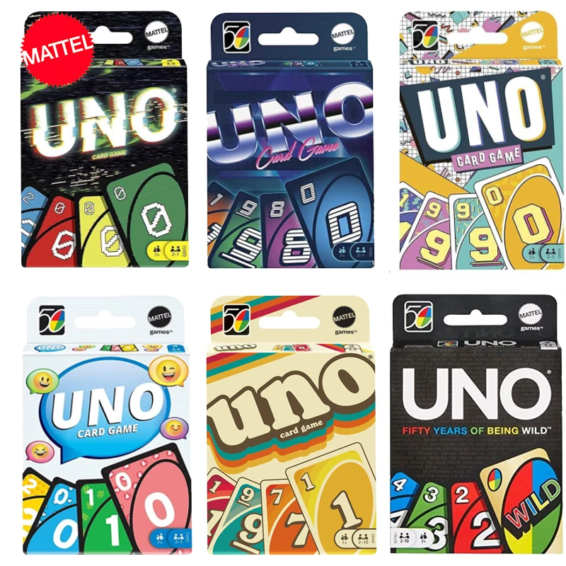Original Mattel UNO Iconic Series Board Game Decade-Themed Design Card Game 50th Anniversary Family Party Card Toy for Ault Gift
Original Mattel UNO Iconic Series Board Game Decade-Themed Design Card Game 50th Anniversary Family Party Card Toy for Ault Gift