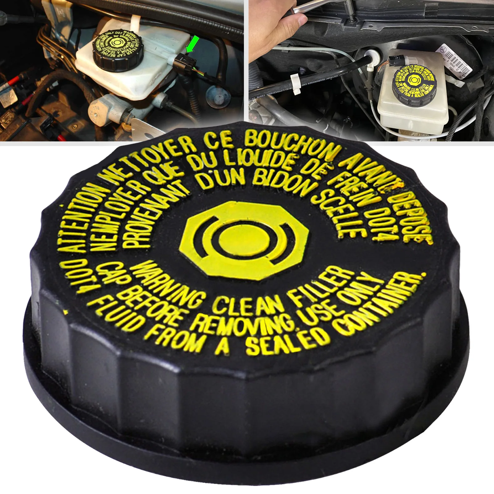 Car Brake Fluid Reservoir Bottle Tank Cap Cover For Peugeot 206 306 307 308 408 508 Citroen C2 C4 C5 C6 Toyota Corolla Hilux VII
Car Brake Fluid Reservoir Bottle Tank Cap Cover For Peugeot 206 306 307 308 408 508 Citroen C2 C4 C5 C6 Toyota Corolla Hilux VII