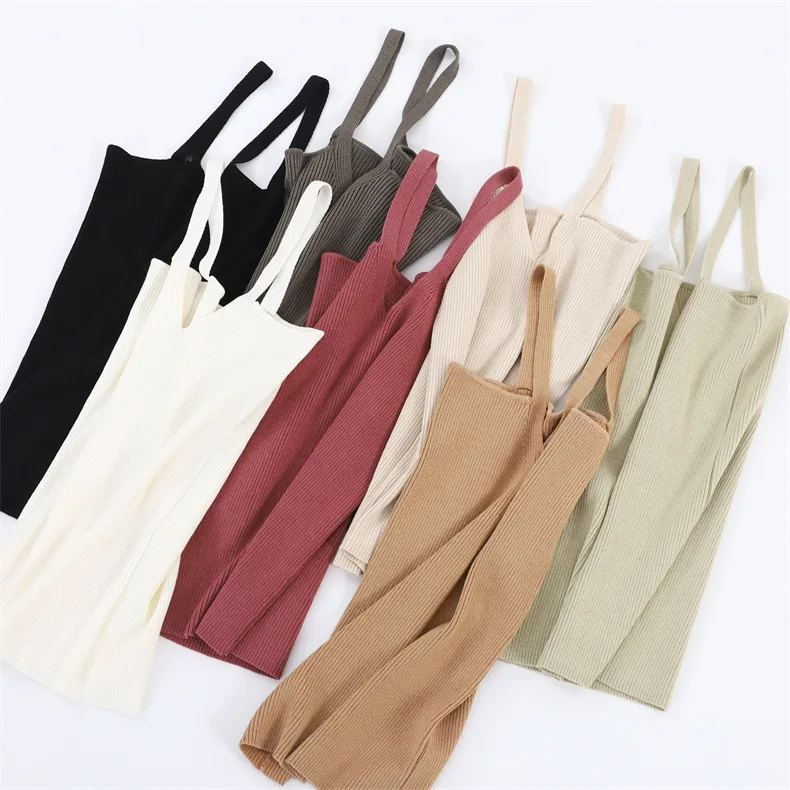 

V-neck Knitted Vest Summer Tank Top Women Spring Slim Fit Tanks Camis Bottoming Strap Pit Strip Lyocell Coffee Apricot Tops Tees