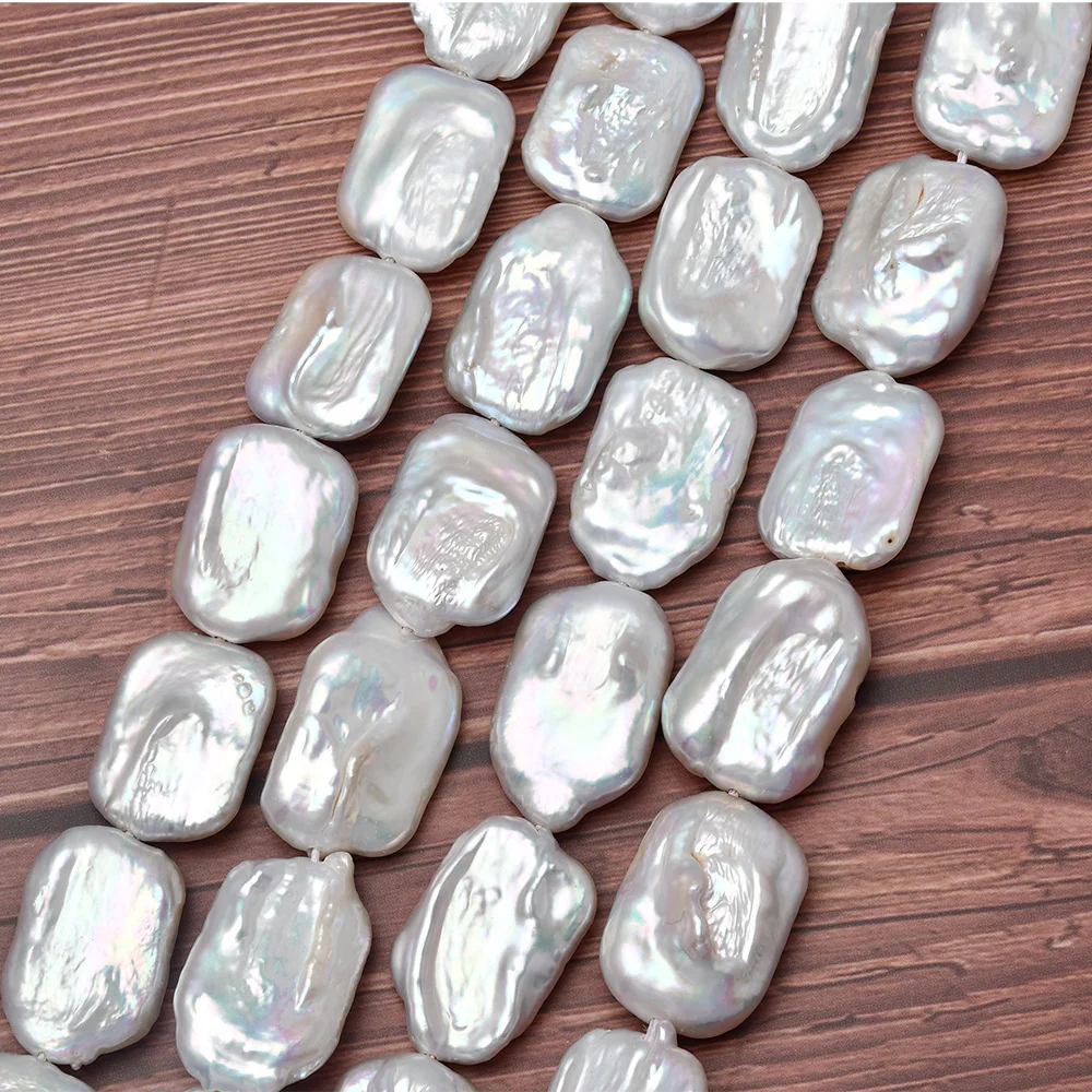 Baroque Pearl Necklace Square White Freshwater Cultured Pearl Necklace Jewelry Diy Making 14x20mm
Baroque Pearl Necklace Square White Freshwater Cultured Pearl Necklace Jewelry Diy Making 14x20mm