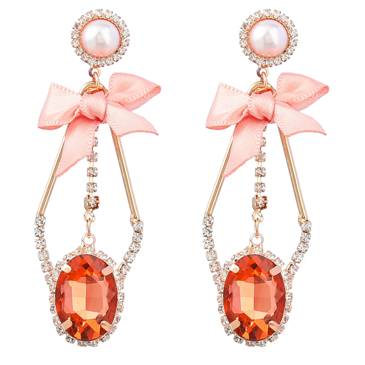 Elegant Fabric Bowknot Rhinestone Oval Drop Earrings for Woman Romantic Gifts Jewelry
Elegant Fabric Bowknot Rhinestone Oval Drop Earrings for Woman Romantic Gifts Jewelry