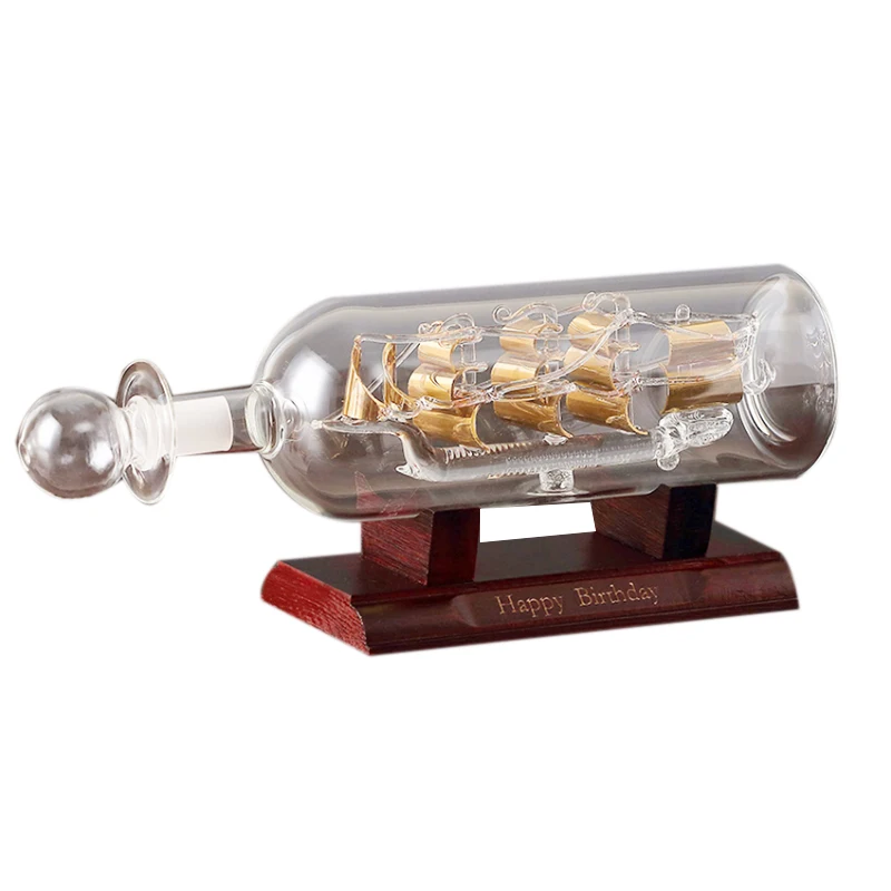 Ship in a Bottle Glass Boat Wood Base Decorative Ornaments Room Vintage Home Decor Decoration Accessories(Golden)
Ship in a Bottle Glass Boat Wood Base Decorative Ornaments Room Vintage Home Decor Decoration Accessories(Golden)