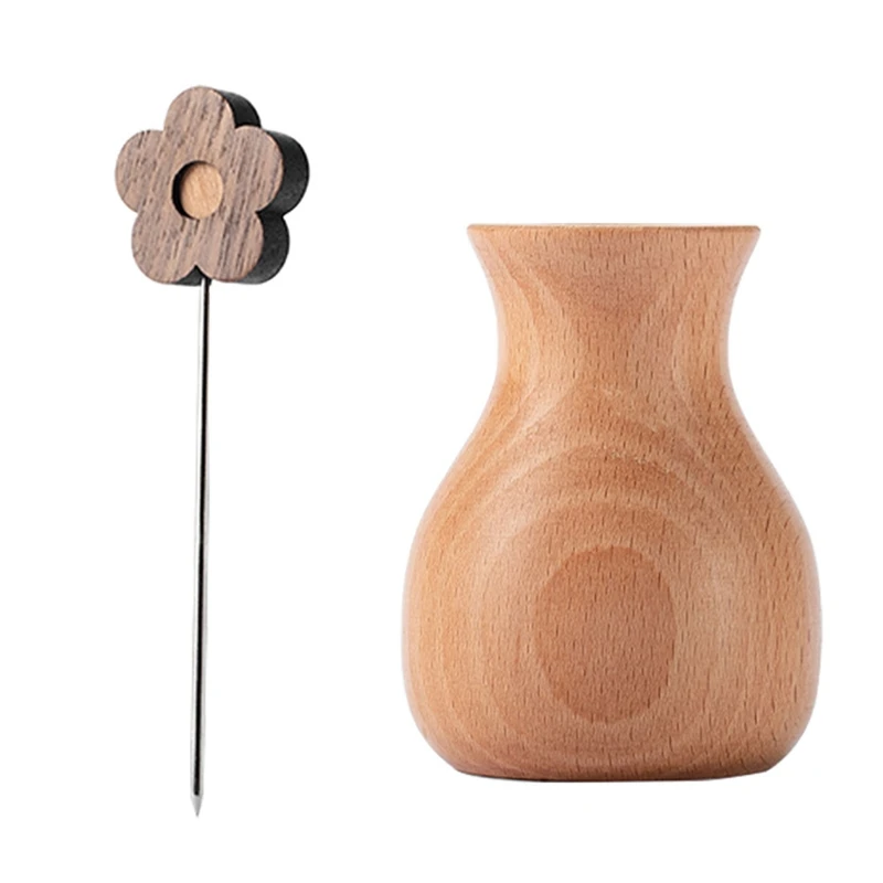 K92A Fruit Picks Flower Shaped Fruit Forks Fruit Toothpicks Fruit Pick Storage Holder Wooden Material for Kitchen Restaurants
K92A Fruit Picks Flower Shaped Fruit Forks Fruit Toothpicks Fruit Pick Storage Holder Wooden Material for Kitchen Restaurants