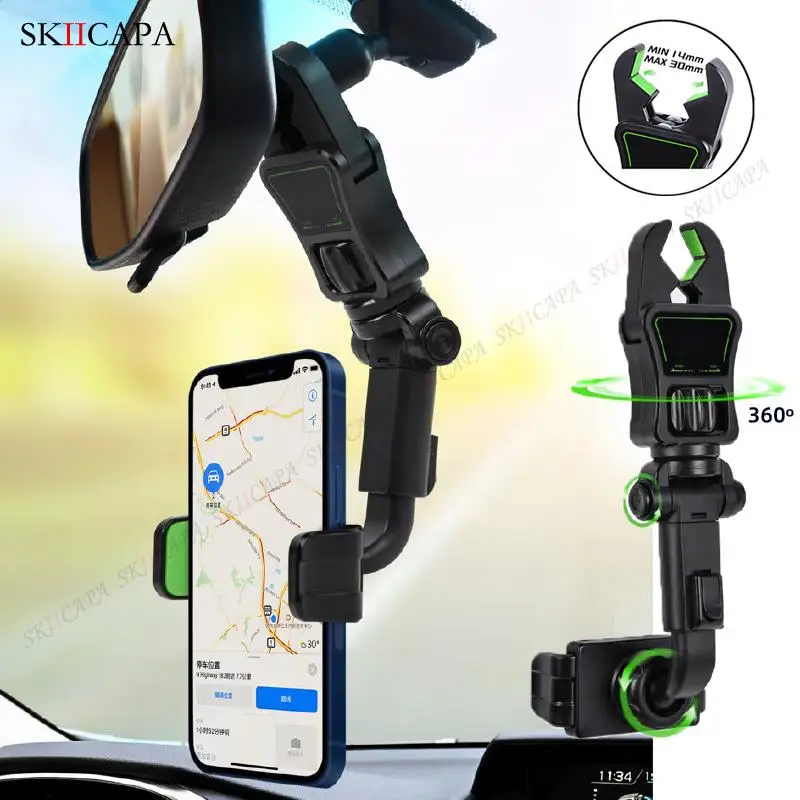 Universal Car Phone Holder Mobile GPS Mount Stand Auto Rearview Mirror Bracket for Seat Back Headrest Phone Clip Holder Support 
Universal Car Phone Holder Mobile GPS Mount Stand Auto Rearview Mirror Bracket for Seat Back Headrest Phone Clip Holder Support