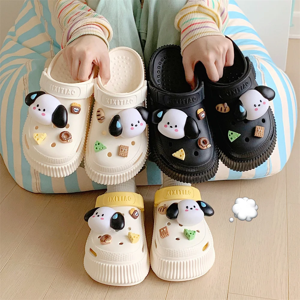 Ins Sweaty Little Dog Hole Garden Shoes Summer Creative Thick Soles Hollou Out Sandals Female Slipper Beach Water Shoes
Ins Sweaty Little Dog Hole Garden Shoes Summer Creative Thick Soles Hollou Out Sandals Female Slipper Beach Water Shoes