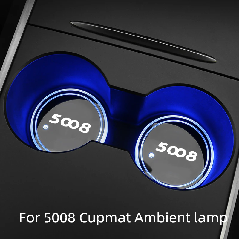 Car Luminous Water Cup Coaster 7 Colorful Car Led Atmosphere Light For Peugeot 5008 Car logo Cupmat Ambience lights accessories
Car Luminous Water Cup Coaster 7 Colorful Car Led Atmosphere Light For Peugeot 5008 Car logo Cupmat Ambience lights accessories