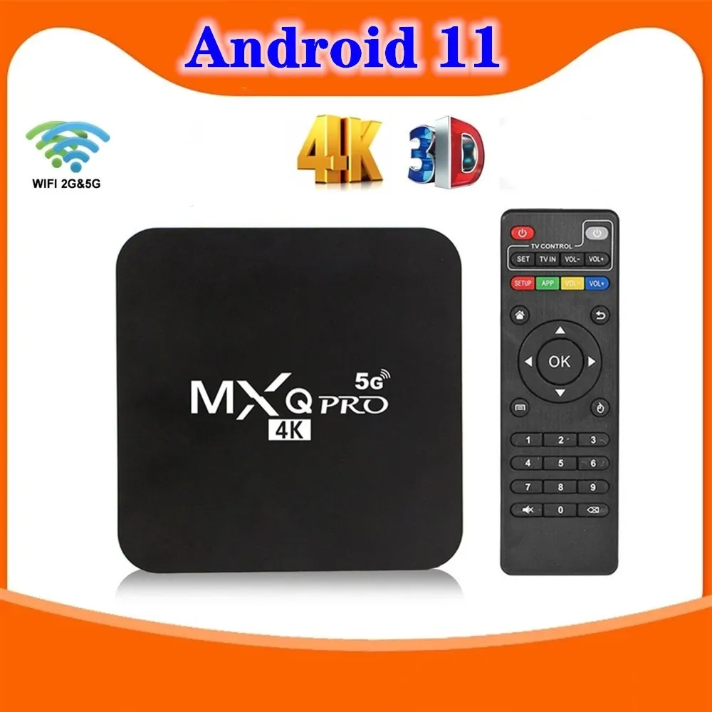 2022 Android 11.0 MXQ PRO 4K 5G S905L CPU Smart Set Top Box 2.4G&5G Dual Band WiFi 4K 3D 1080P for Youtube Media Player TV Box
2022 Android 11.0 MXQ PRO 4K 5G S905L CPU Smart Set Top Box 2.4G&5G Dual Band WiFi 4K 3D 1080P for Youtube Media Player TV Box