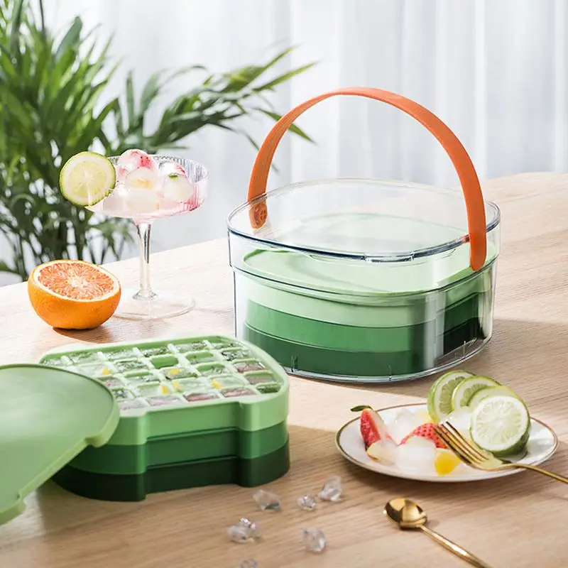 Ice Cube Tray With Lid And Bin Ice Freezer Container Dual Seal Leak Proof Ice Tray Easy Release Ice Cube Storage Container
Ice Cube Tray With Lid And Bin Ice Freezer Container Dual Seal Leak Proof Ice Tray Easy Release Ice Cube Storage Container