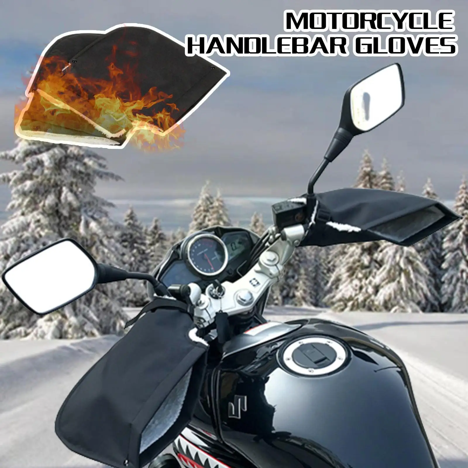 1 Pair Motorcycle Handlebar Gloves Lamb Velvet Lining Winter Bar Handle Grip Cover Warm Warmer Windproof Motorbike Waterpro A6V2
1 Pair Motorcycle Handlebar Gloves Lamb Velvet Lining Winter Bar Handle Grip Cover Warm Warmer Windproof Motorbike Waterpro A6V2