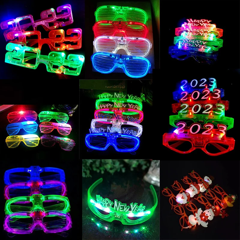 12pcs LED Glasses Party Favor Glow In Dark Light Up Sunglasses Toys for Kids Adults Holiday Cosplay Christmas Carnival
12pcs LED Glasses Party Favor Glow In Dark Light Up Sunglasses Toys for Kids Adults Holiday Cosplay Christmas Carnival