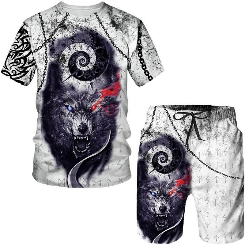 Summer Trend Men's Suit Casual Beach Shorts Tracksuit 3D Print Clothes Wolf Round Neck T Shirt for Men Short Sleeve 2-piece Set
Summer Trend Men's Suit Casual Beach Shorts Tracksuit 3D Print Clothes Wolf Round Neck T Shirt for Men Short Sleeve 2-piece Set