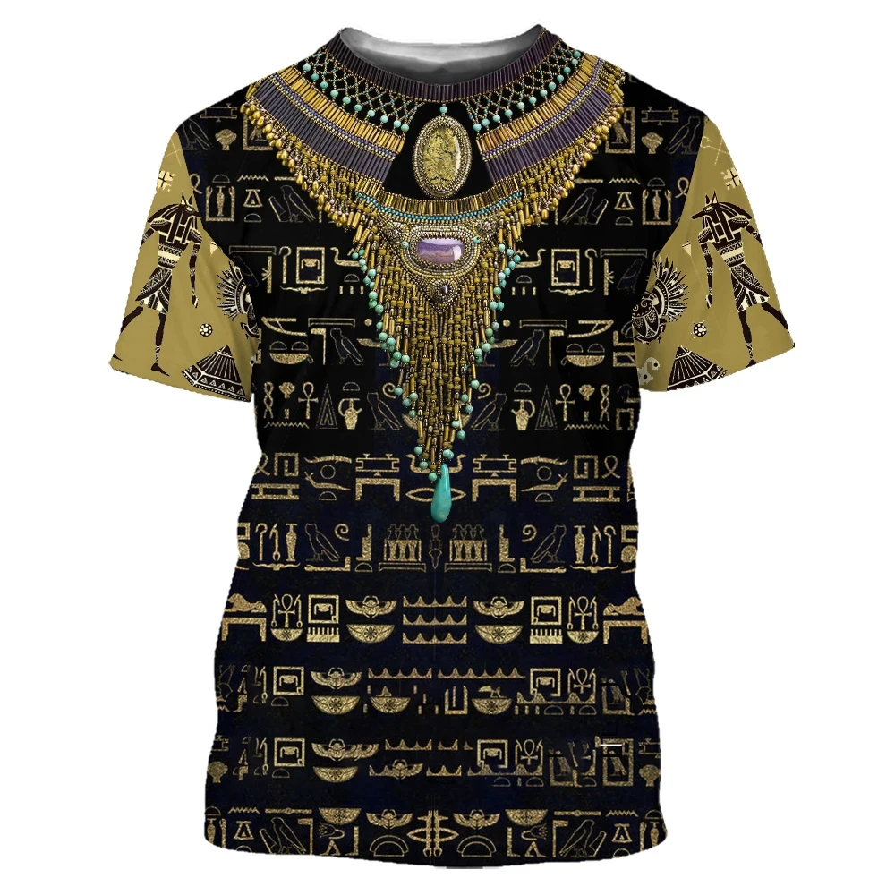 2023 Women's 3D Printing Ancient Egyptian Pharaonic Symbol Pattern T-shirt Summer Short Sleeve Casual Top T-shirt Clothing
2023 Women's 3D Printing Ancient Egyptian Pharaonic Symbol Pattern T-shirt Summer Short Sleeve Casual Top T-shirt Clothing