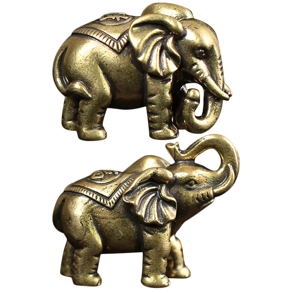 2 Pcs Elephant Wealth Statue Elephant Statue Cupboard Elephant Statue Brass Statues Modeling Ornament Creative Animal
2 Pcs Elephant Wealth Statue Elephant Statue Cupboard Elephant Statue Brass Statues Modeling Ornament Creative Animal