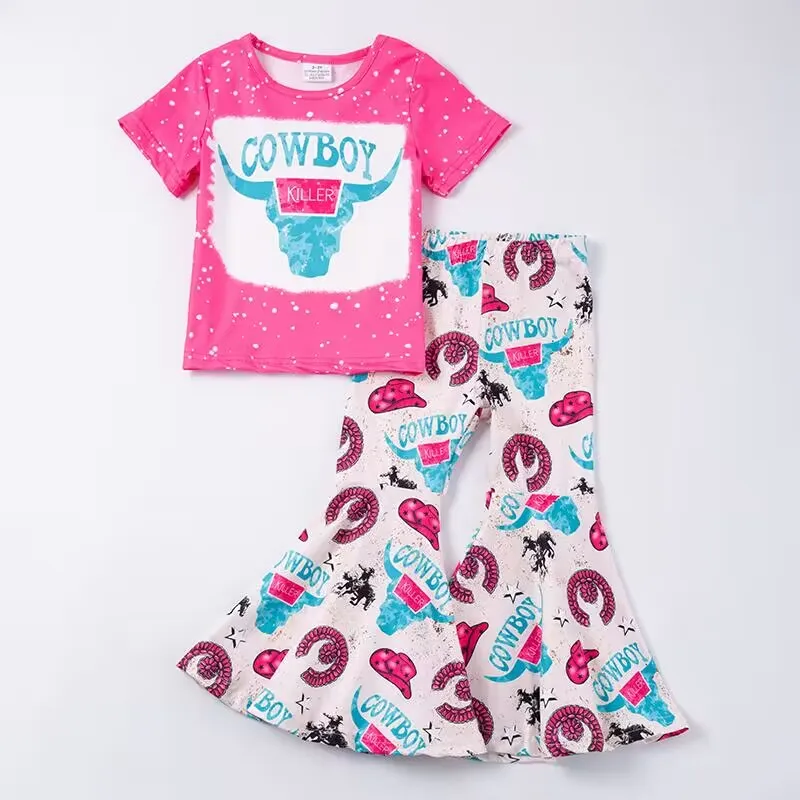 Toddler Kids Girls 2pcs Clothes Sets Cow Head Print Short Sleeve T-shirt Flare Pants Set
Toddler Kids Girls 2pcs Clothes Sets Cow Head Print Short Sleeve T-shirt Flare Pants Set
