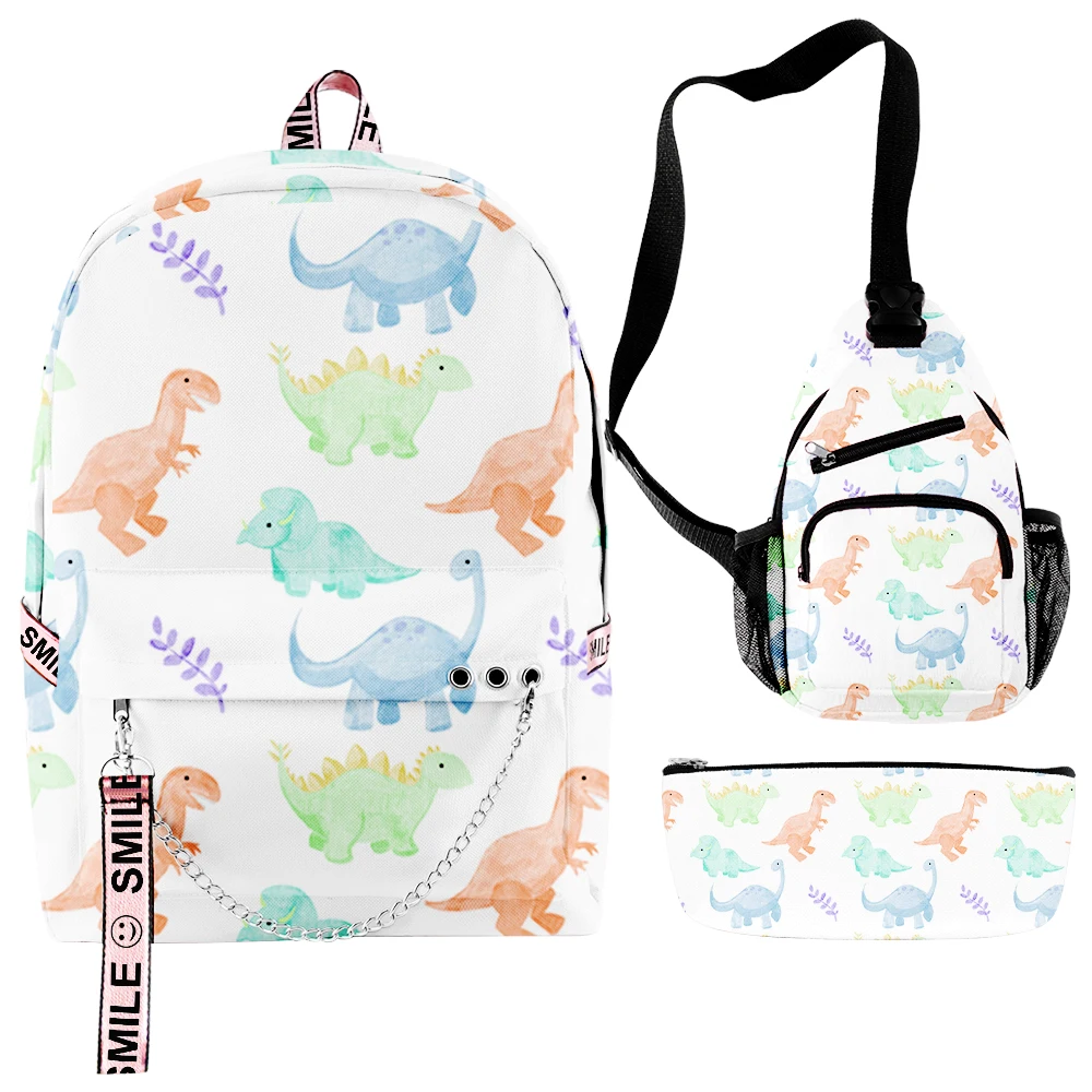 Cartoon Fashion Novelty dinosaur 3D Print 3pcs/Set Student School Bags multifunction Travel Backpack Chest Bag Pencil Case
Cartoon Fashion Novelty dinosaur 3D Print 3pcs/Set Student School Bags multifunction Travel Backpack Chest Bag Pencil Case