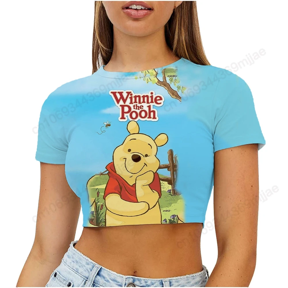 Round Neck Women Clothes for Woman Sexy Japanese Y2k Tops Winnie the Pooh Disney Short Top T-shirt Aesthetic Clothing Harajuku
Round Neck Women Clothes for Woman Sexy Japanese Y2k Tops Winnie the Pooh Disney Short Top T-shirt Aesthetic Clothing Harajuku