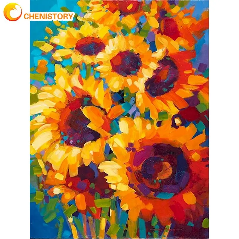 CHENISTORY 5d Diy Diamond Painting Sunflowers Full Square Diamond Embroidery Flowers Cross Stitch Drill Gift Home Decoration
CHENISTORY 5d Diy Diamond Painting Sunflowers Full Square Diamond Embroidery Flowers Cross Stitch Drill Gift Home Decoration