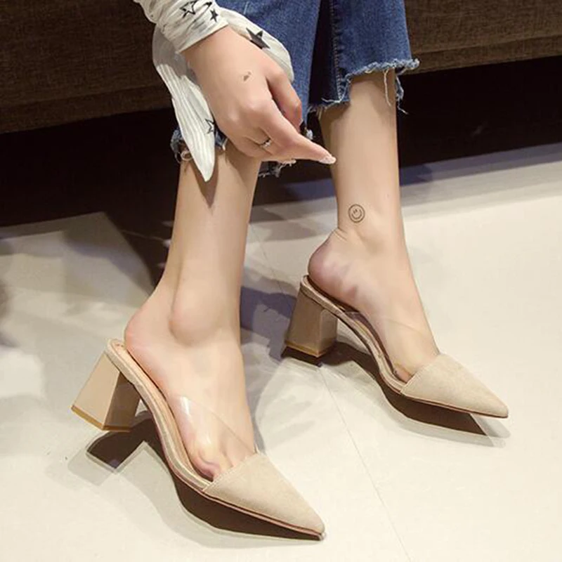 Transparent PVC Sandals Women Pointed Clear Crystal High Heel Stilettos Sexy Pumps Summer Shoes Peep Toe Women Pumps Size 35-40
Transparent PVC Sandals Women Pointed Clear Crystal High Heel Stilettos Sexy Pumps Summer Shoes Peep Toe Women Pumps Size 35-40