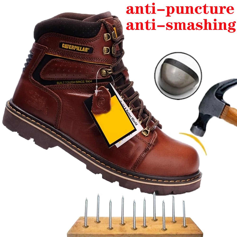 New men's leather Martin boots, high-end outdoor anti puncture and anti smashing tooling boots, plush thermal leather boots
New men's leather Martin boots, high-end outdoor anti puncture and anti smashing tooling boots, plush thermal leather boots