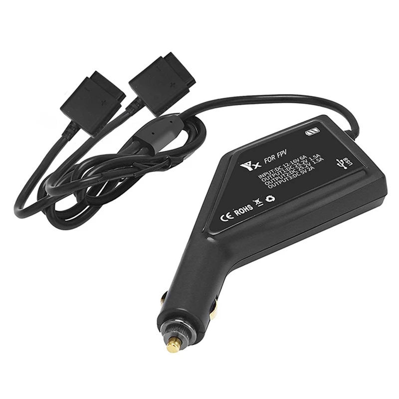 Dual Battery Smart Car Charger For DJI FPV With USB Port For DJI FPV Remote Controller 2 Fast Car Charging Drone
Dual Battery Smart Car Charger For DJI FPV With USB Port For DJI FPV Remote Controller 2 Fast Car Charging Drone