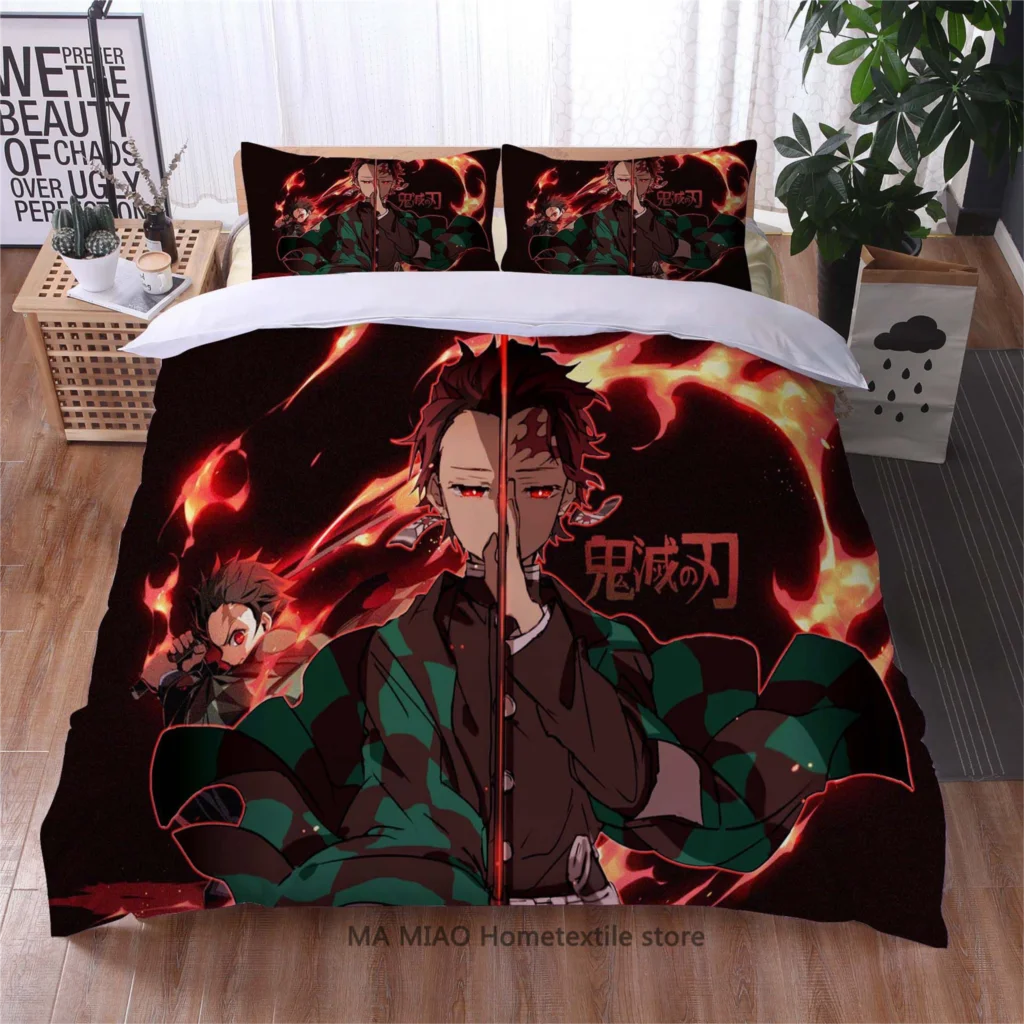 3D Japanese Anime Kids Gift Duvet Cover Demon Slayer Bedding Set Comforter Bed Linen Home Textiles Queen King Single Size
3D Japanese Anime Kids Gift Duvet Cover Demon Slayer Bedding Set Comforter Bed Linen Home Textiles Queen King Single Size