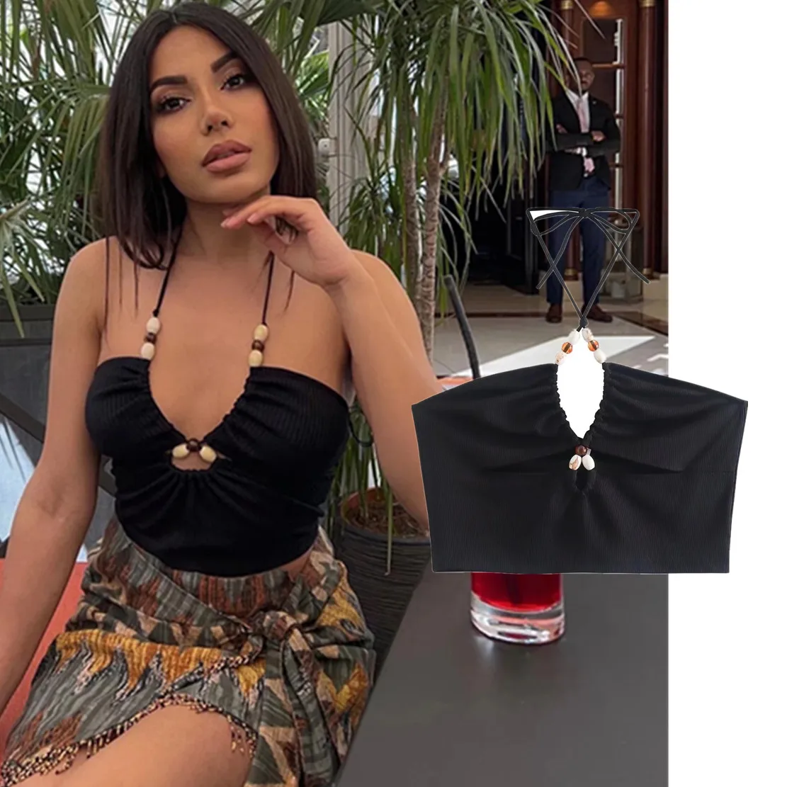 Увядший 2022 Instagram модный блоггер в стиле High Street Бисероплетение Сращивание Черный Camisole пикантные Короткие топы летние женские футболки
Увядший 2022 Instagram модный блоггер в стиле High Street Бисероплетение Сращивание Черный Camisole пикантные Короткие топы летние женские футболки