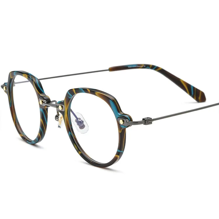 Очки для близорукости мужские и женские, ультралегкие овальные аксессуары из ацетата и титана, с прозрачными линзами