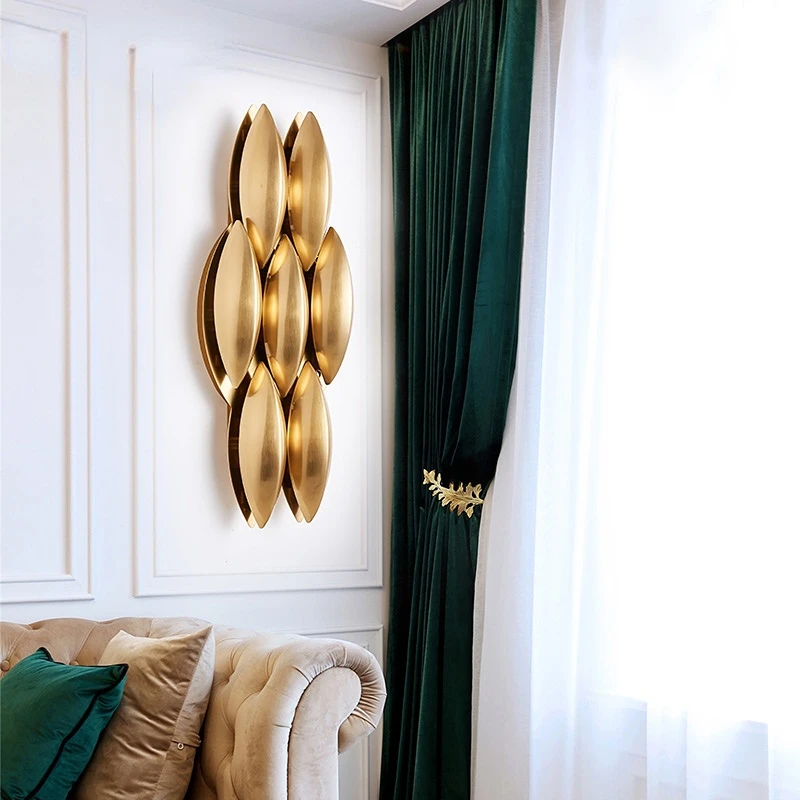 Postmodern American Creative Simple Wall Light Golden Light Luxury Villa Living Room Aisle Model Room Lamp Golden Leaves Shape
Postmodern American Creative Simple Wall Light Golden Light Luxury Villa Living Room Aisle Model Room Lamp Golden Leaves Shape