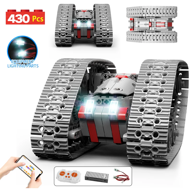 430 Pcs City Remote Control Off-road Crawler Car Building Blocks APP RC Racing Tracked Vehicle Bricks Toys For Kids
430 Pcs City Remote Control Off-road Crawler Car Building Blocks APP RC Racing Tracked Vehicle Bricks Toys For Kids