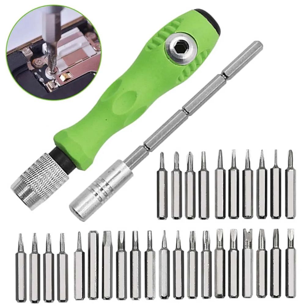 Screwdriver Screw Driver Set 32 In 1 32pcs Dismountable For Phone Laptop Hand Tool Magnetic Non-slip Precision
Screwdriver Screw Driver Set 32 In 1 32pcs Dismountable For Phone Laptop Hand Tool Magnetic Non-slip Precision