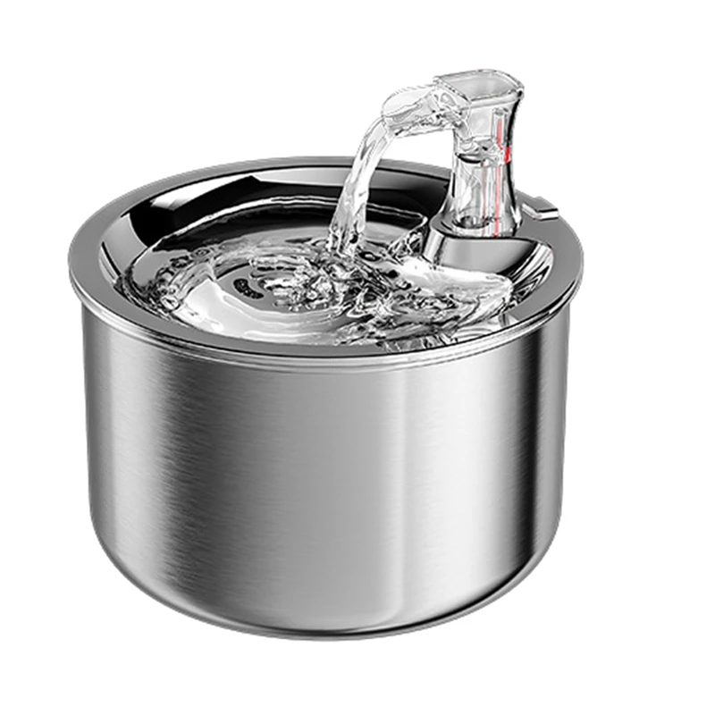 Stainless Steel Automatic Cats Fountain 2L Running Water Drinking For Cat Dog Pet Drinker Dispenser
Stainless Steel Automatic Cats Fountain 2L Running Water Drinking For Cat Dog Pet Drinker Dispenser