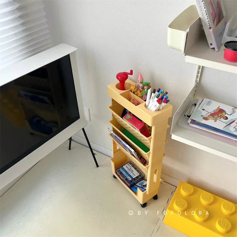 Trolley Rack Household Simple Multi-Layer Snack Storage Rack Children's Reading Bookcase with Wheels
Trolley Rack Household Simple Multi-Layer Snack Storage Rack Children's Reading Bookcase with Wheels