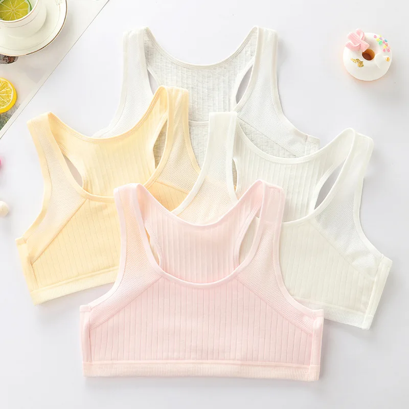 4 Pcs/Lot Girls Underwear Without Underwire Cotton Lace Children Girls Brassiere Breathable Teen Girl Training Bras lingeries
4 Pcs/Lot Girls Underwear Without Underwire Cotton Lace Children Girls Brassiere Breathable Teen Girl Training Bras lingeries