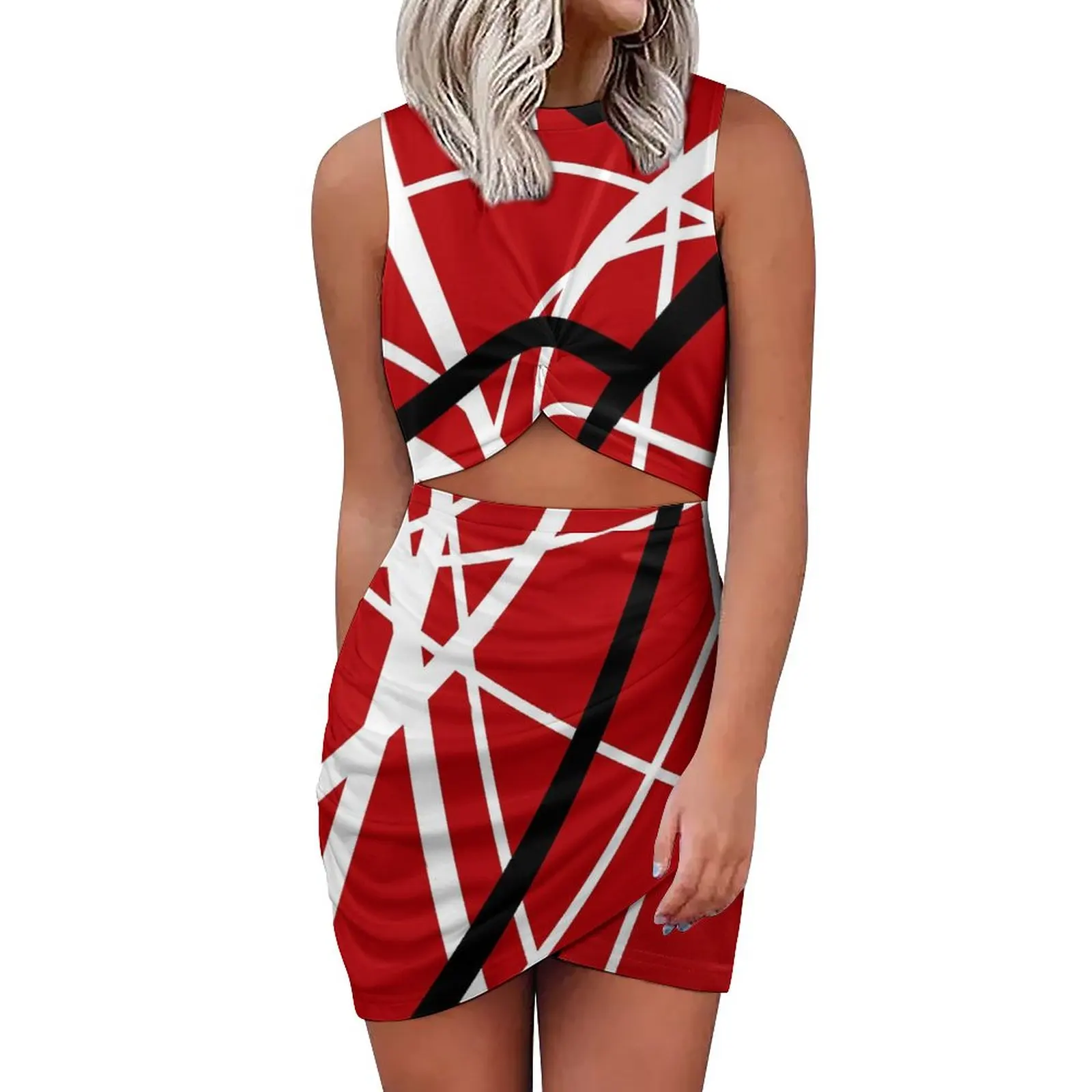 Van Halen Mini Dress Hollow Out Lines Print Cute Dresses Holiday Women Aesthetic Custom Bodycon Dress Large Size 3XL 4XL
Van Halen Mini Dress Hollow Out Lines Print Cute Dresses Holiday Women Aesthetic Custom Bodycon Dress Large Size 3XL 4XL