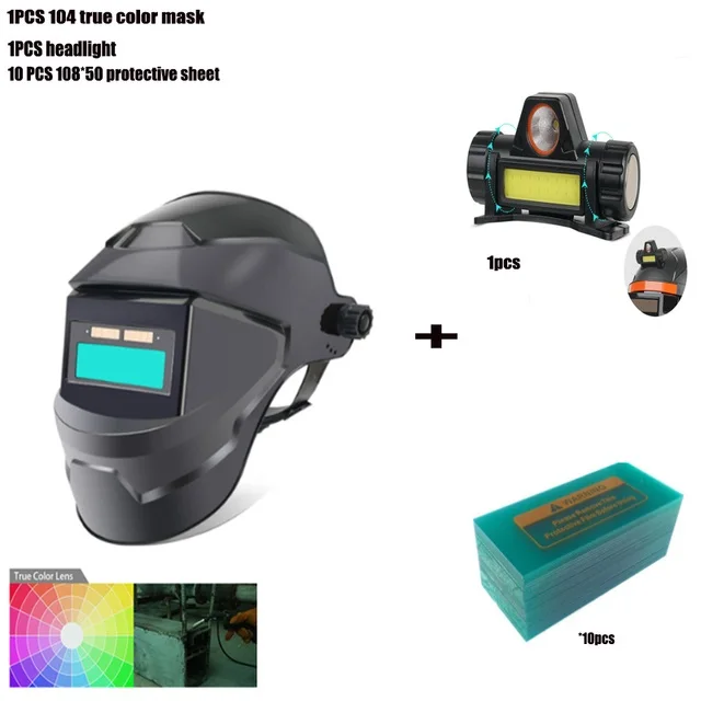 MIG MMA Auto Darkening Welding Hood 28*20cm Adjustable Welder Lens 108 X 50 High-sensitivity Welding Helmet Pc Welding Mask
MIG MMA Auto Darkening Welding Hood 28*20cm Adjustable Welder Lens 108 X 50 High-sensitivity Welding Helmet Pc Welding Mask