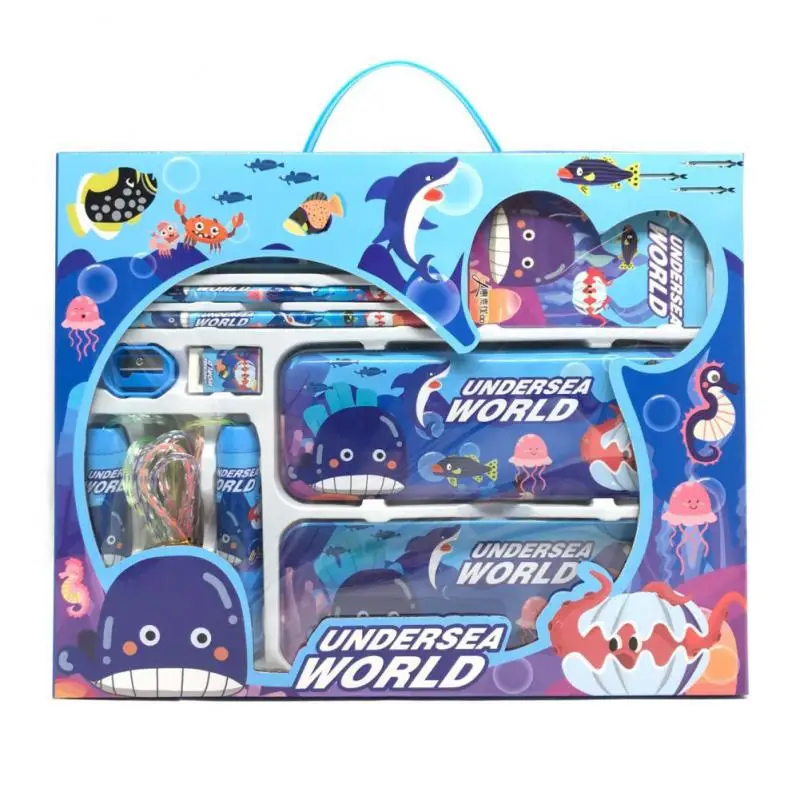 Christmas Pencil Box School Writing Case Double-deck Lovable Pen Box Christmas Stationery Set
Christmas Pencil Box School Writing Case Double-deck Lovable Pen Box Christmas Stationery Set